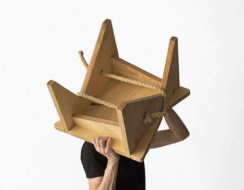 Experimental plywood furniture construction