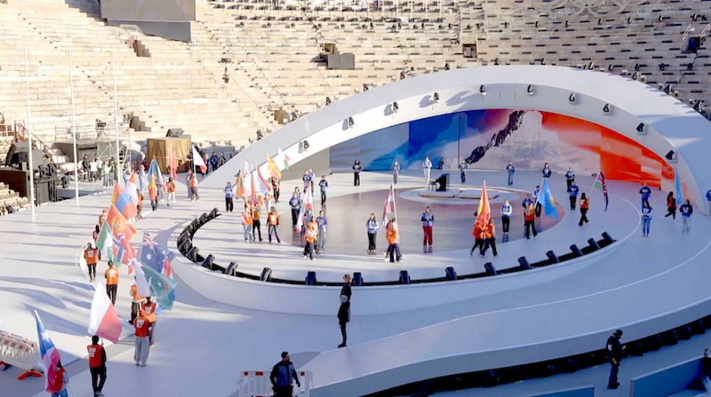 When a Visual System Reaches the Slopes: Milano Cortina 2026 and the “Human Gesture” editorial image 2